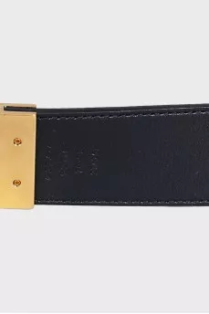 Reversible belt with brand logo
