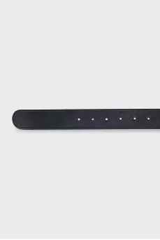 Reversible belt with brand logo