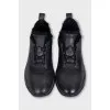 Men's insulated black sneakers