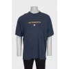 Чоловіча oversize футболка синього кольору