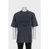 Чоловіча oversize футболка з вишивкою
