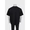 Men's black straight fit t-shirt with tag