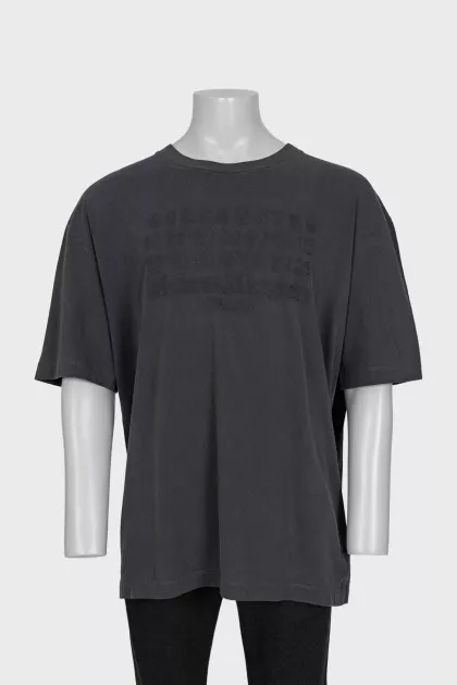 Чоловіча футболка крою oversize з биркою