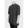 Чоловіча футболка крою oversize з биркою