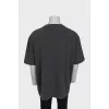 Чоловіча футболка крою oversize з биркою