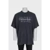 Чоловіча футболка oversize з вишивкою