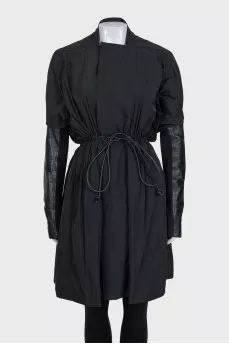 Black fitted coat