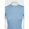 Light blue slim-fit t-shirt