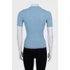 Light blue slim-fit t-shirt