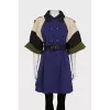 Vintage cropped trench coat