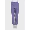 Tapered trousers with elastic waistband and pockets