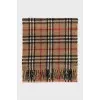 Men's brown plaid scarf