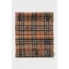 Men's brown plaid scarf