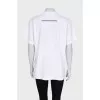White T-shirt with a pattern