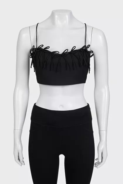 Crop top with thin straps