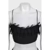 Crop top with thin straps