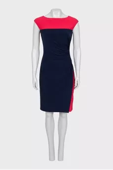 Black and red fitted dress