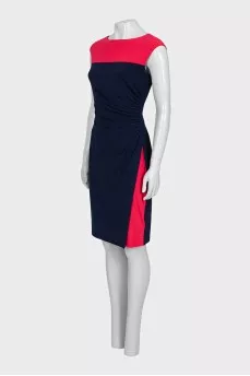 Black and red fitted dress