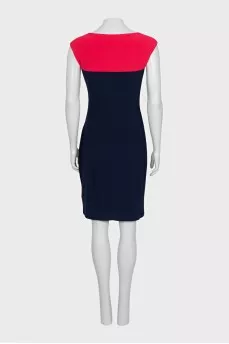 Black and red fitted dress