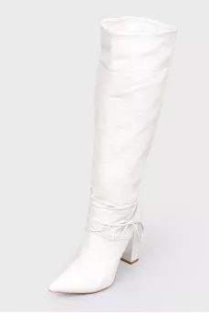 White high boots