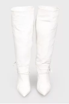 White high boots