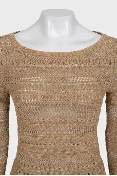 Beige elongated jumper