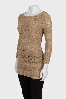 Beige elongated jumper