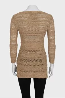 Beige elongated jumper