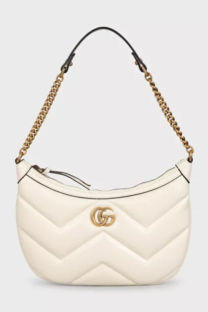 Кожаная стеганая сумка GG Marmont