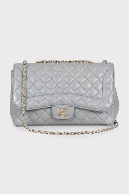 Mademoiselle Chic Medium Flap Blue Bag