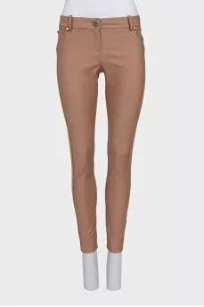 Brown tapered trousers
