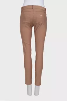Brown tapered trousers