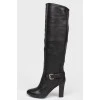 Black high boots