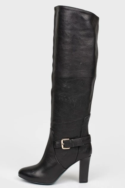 Black high boots