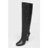 Black high boots