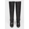 Black high boots