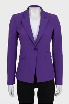 Purple single-breasted jacket