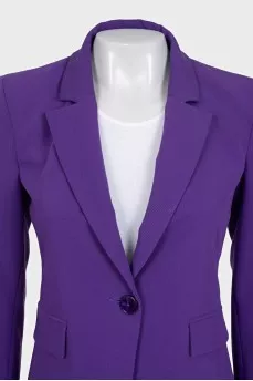 Purple single-breasted jacket