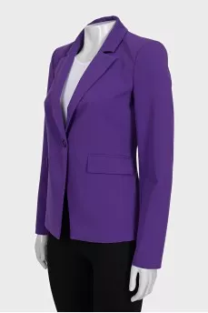 Purple single-breasted jacket