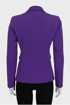 Purple single-breasted jacket