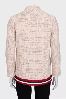 Beige tweed jacket