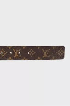 Коричневый ремень Initiales
