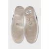 Men's blue leather sneakers