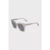 Transparent sunglasses with printed lenses