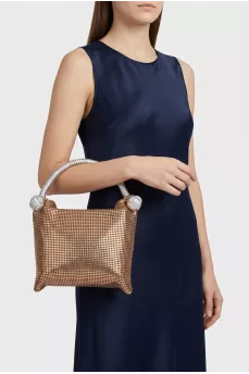Gold shoulder bag