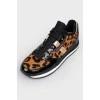 Leopard print sneakers