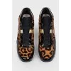 Leopard print sneakers