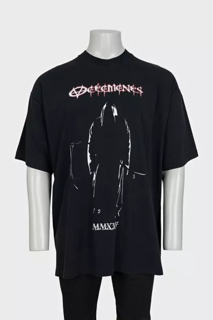 Мужская черная футболка Black Reaper