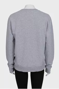 Gray sweatshirt with logo