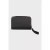 Men's black leather bag
